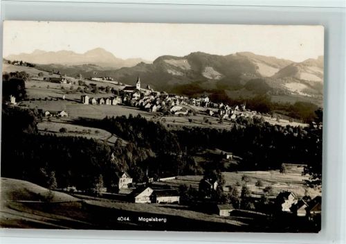 9122 Mogelsberg 1928 - Teilansicht, Verlag Burghardt Nr.4044, gute Erhaltung AK