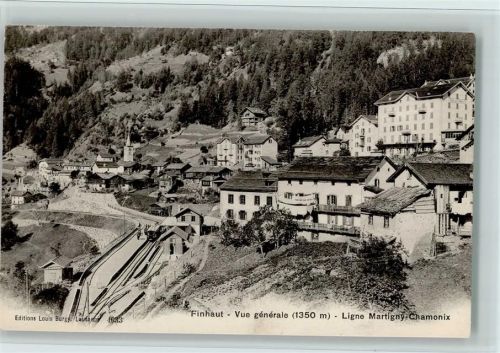 Finhaut Ligne Martigny Chamonix,Verlag Burgy Nr. 4633, gute Erhaltung AK