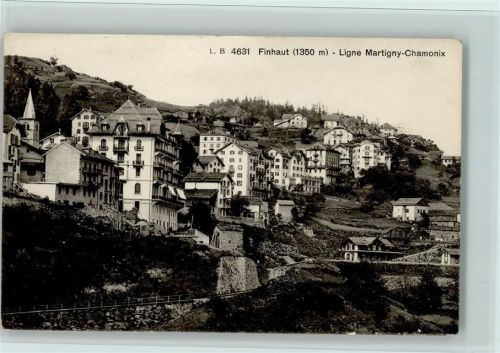 Finhaut 1914 Ligne Martigny-Chamonix,Verlag Burgy Nr.4631, gute Erhaltung AK