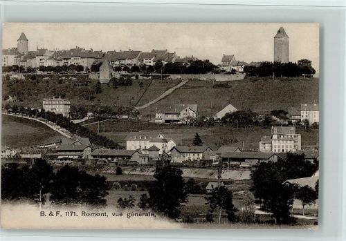 Romont FR Vue generale, gute Erhaltung AK