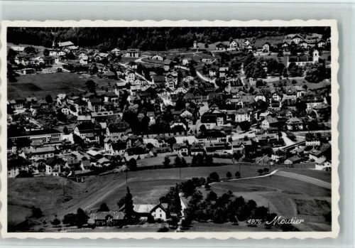 Moutier 1937 Luftbild, gute Erhaltung AK