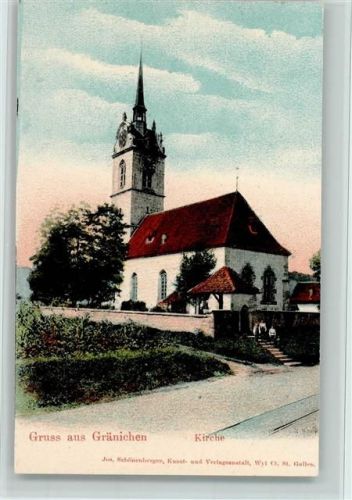 Gränichen Kirche, sehr gute Erhaltung AK