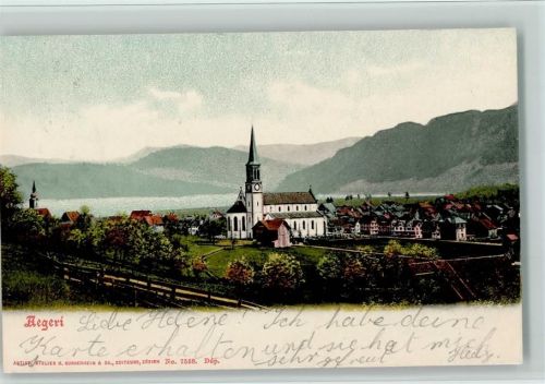 Unterägeri 1903 Verlag Guggenheim Nr. 7538, gute Erhaltung AK