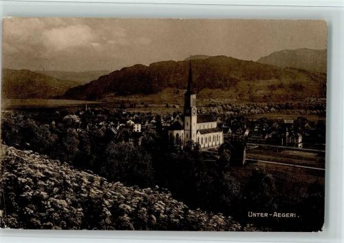 Unterägeri 1910 Vue generale, Verlag Carl Künzli-Tobler 6346, gute Erhaltung AK