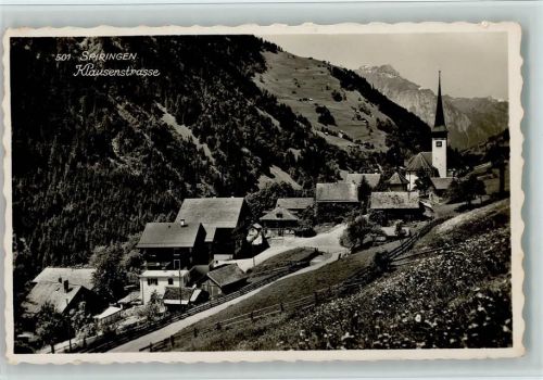 Spiringen 1952 Klausenstrasse, gute Erhaltung AK