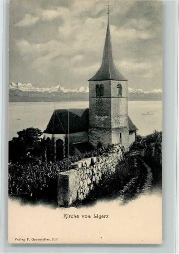 Ligerz 1900 Kirche, gute Erhaltung AK