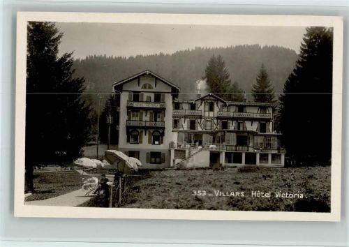 Villars-sur-Ollon 1928 Hotel Victoria, gute Erhaltung AK