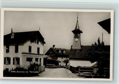 Blonay 1929 Verlag SG Nr. 3048 - Kirchenpartie, sehr gute Erhaltung AK