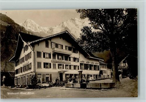 Wilderswil 1926 Hotel Bären, gute Erhaltung, Photo Gabler 8886 AK