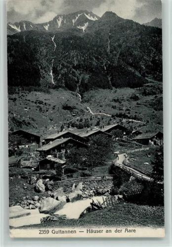 Guttannen 1916 Häuser an der Aare, Verlag Wehrli 2359 gute Erhaltung AK