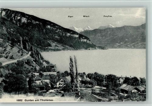 Gunten 1913 Nr. 10552 Wehrli Verlag - Vue generale, gute Erhaltung AK