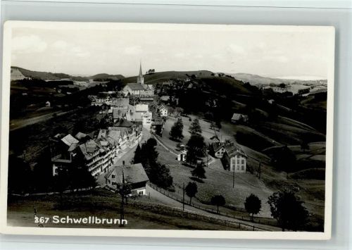 Schwellbrunn Teilansicht, gute Erhaltung AK