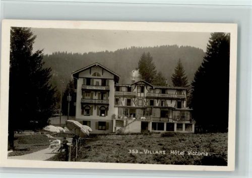 Villars-sur-Ollon Hotel Victoria, gute Erhaltung AK