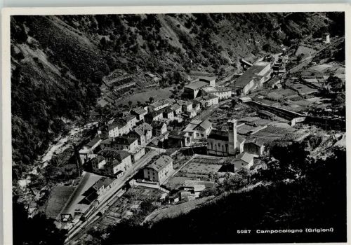 Campocologno Luftbild 5987 - Bahnhof,