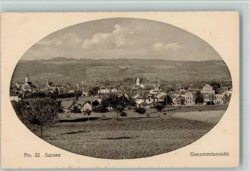 Sursee 1920 Vue generale AK