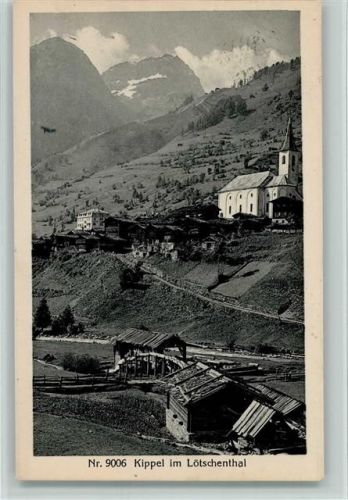 Kippel 1919 Teilansicht mit Kirche