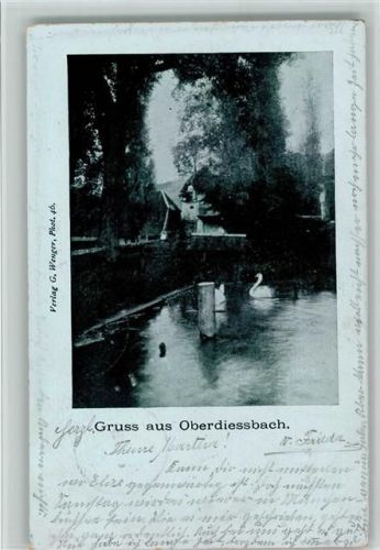 Oberdiessbach 1902 Schwäne