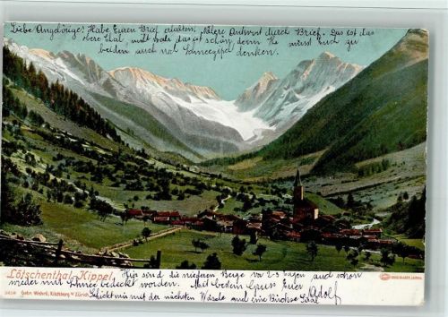 Kippel 1904 Vue generale - Lötschental