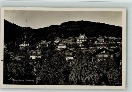 Hilterfingen 1932 Höheweg - Teilansicht AK
