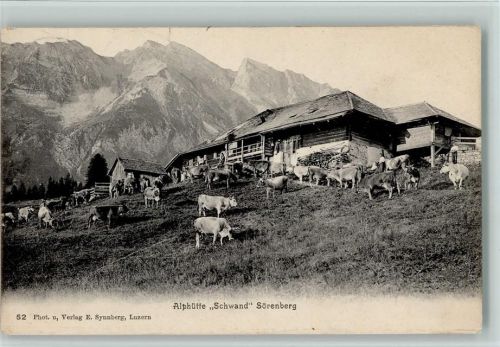 Sörenberg 1907 Alphütte "Schwand"