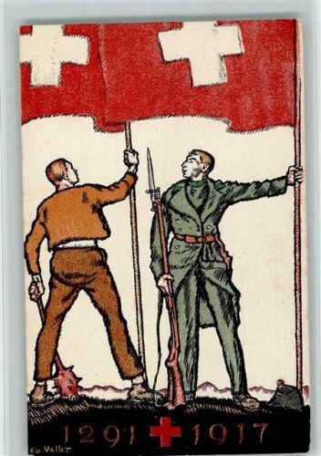 Bundesfeier 1917 , sehr gute Erhaltung AK