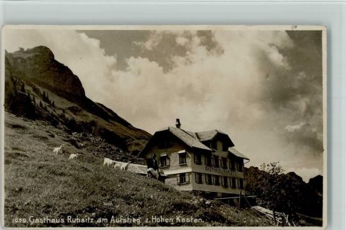 Weissbad 1925 Gasthaus Ruhesitz am Aufstieg zum Hohen Kasten