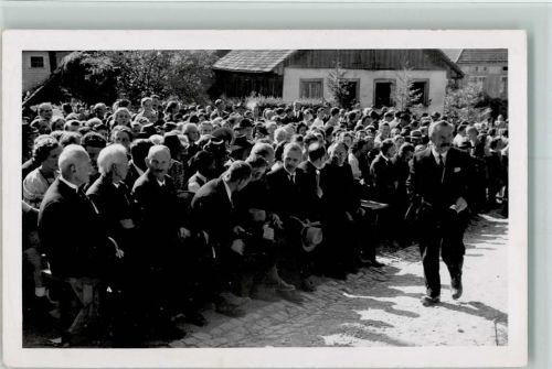 8730 Uznach 1940-50 Foto AK Ereignis - Trauer in der Gemeinde?