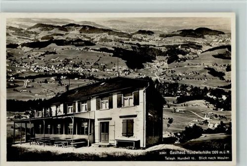 Hundwil Gasthaus Hundwilerhöhe Blick nach Westen