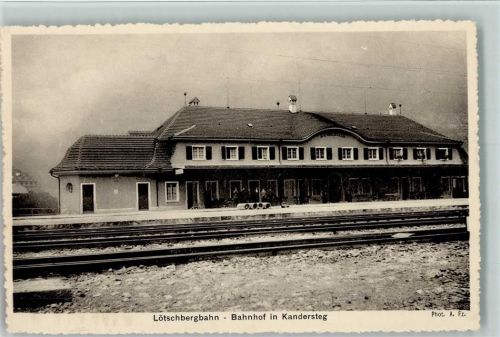 Kandersteg Lötschbergbahn Bahnhof in Kandersteg