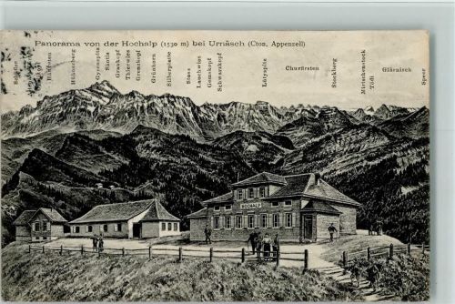 Hochalp 1913 Panorama von der Hochalp bei Urnäsch