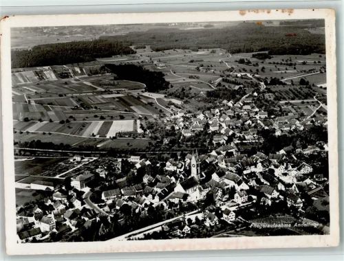 Andelfingen Panoramaansicht Kirche Luftaufnahme
