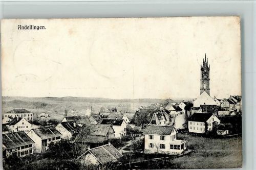 Andelfingen 1907 Teilansicht Kirchturmspitze