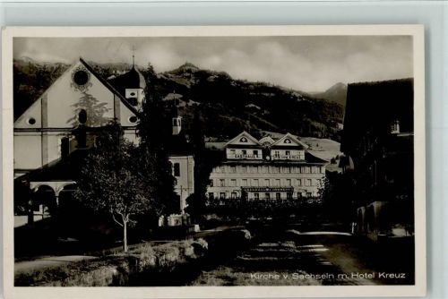 Sachseln Kirche u. Hotel zum Kreuz