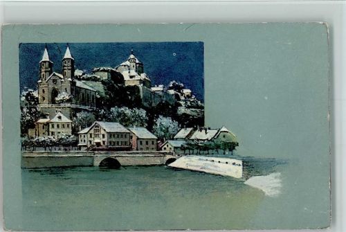 Aarburg Winter Die Aarburg u. die Aare