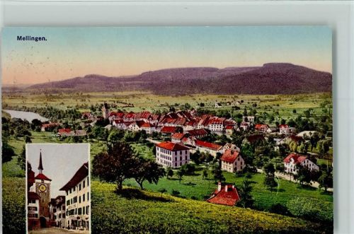 Mellingen Panoramaansicht Stadttor Feldpost
