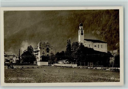 Andeer 1926 Hotel Fravi AK
