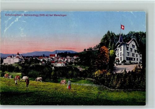 Menzingen 1933 Erholungsheim Schwandegg AK