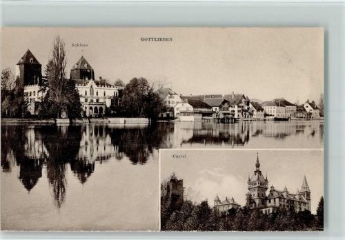 8274 Gottlieben 1914 - Schloss , sehr gute Erhaltung AK