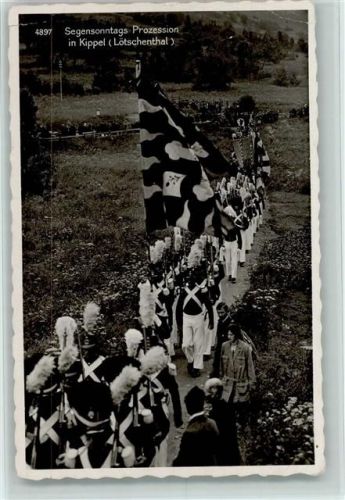 Kippel 1937 Prozession - Foto AK