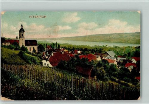 Hitzkirch 1914 Vue generale mit Kirche AK