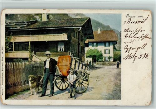 Ruswil 1900 Hundekarren, AK
