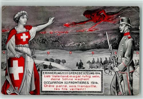 WK I Erinnerung an die Grenzbesetzung 1914 - Militär