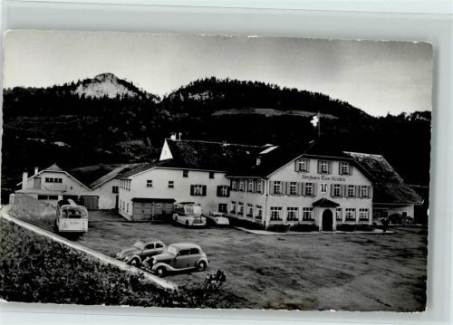 4458 Eptingen - Berghaus Ober-Bölchen Hüttenstempel Bus Autos