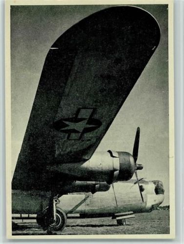 WK II Liberator Bombers B 24 - Fliegerpostkarten Serie Nr. 12 des Verkehrsvereins Dübendorf , sehr gute Ehaltung AK