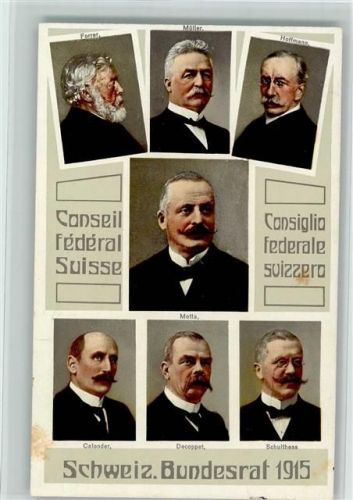 Nr. 5790 Carl Künzli-Tobler - Schweizer Bundesrat 1915