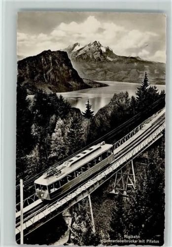 Rigi Kulm 1942 Rigibahn, Schnurtobelbrücke AK