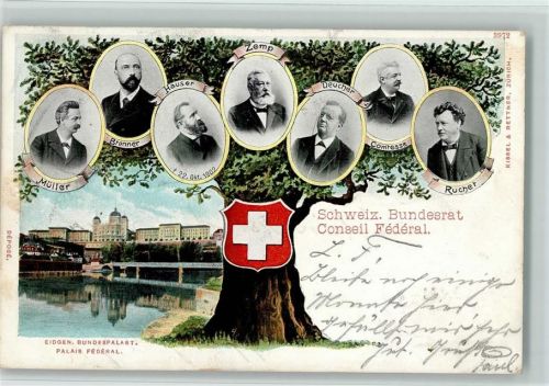 1902 Schweizer Bundesrat AK