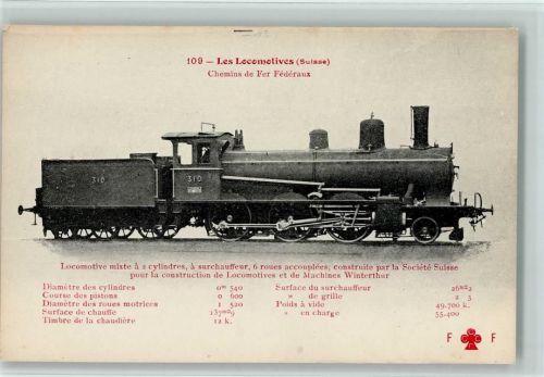 Nr. 109 Chemins de Fer Federaux - Dampflokomotive