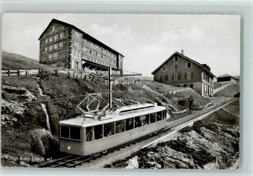 Rigi-Kulm 1955 Foto AK Bergbahn , Photoglob Nr. d 5767 AK