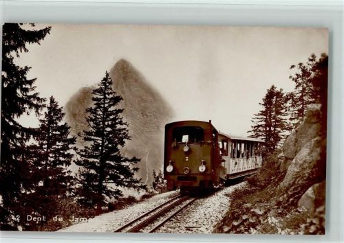 1928 Dent de Jaman - Bergbahn AK